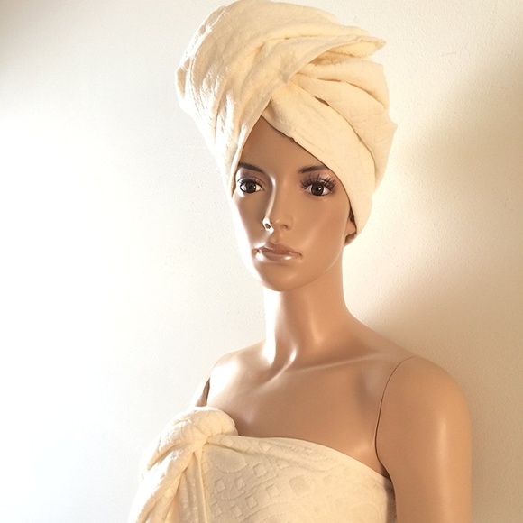 Bathrobe + 2 Body Towels %100 TURKISH COTTON - Picture 6 of 6